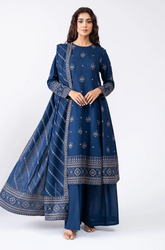 Bareeze - Winter 3PC Dhanak Embroidered Suit - SS0217